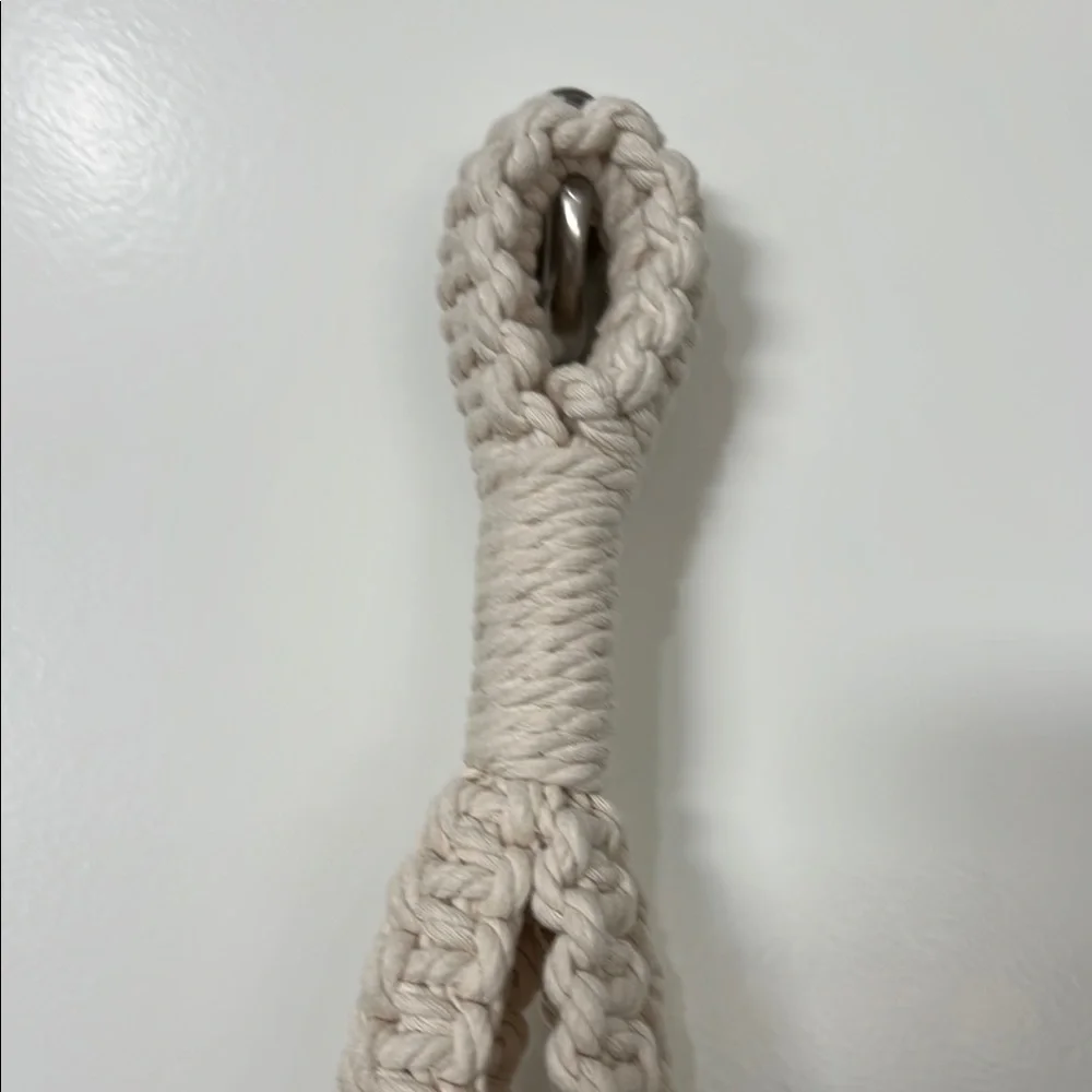Macrame Hanging Shelf - Cream and Brown